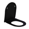 Mat zwarte toiletbril