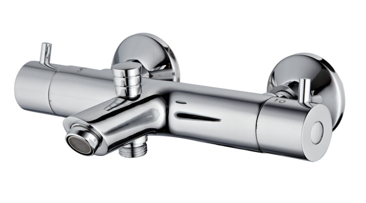 Thermostatische badmengkraan