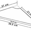 Hoek planchet van glas