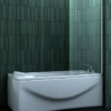 Vaste bad-wand 70 cm