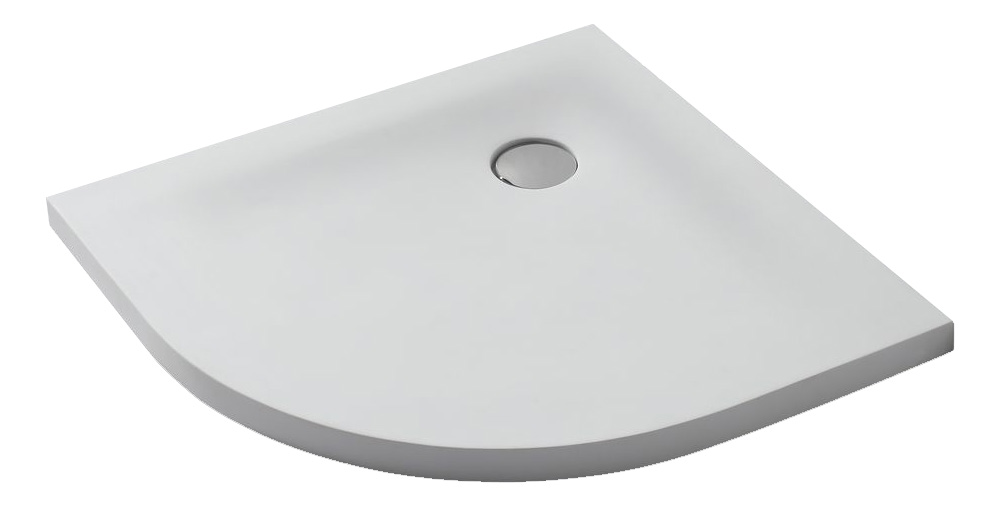 Solid Surface douchebak kwartrond model