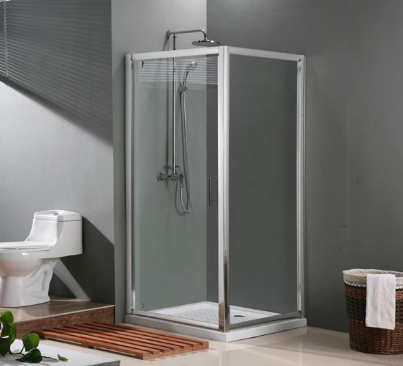 Promo Douchecabine draaideur + douchebak en sifon kopen? Douchecabine.be