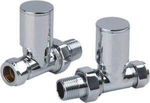 Design radiatorkraan chrome