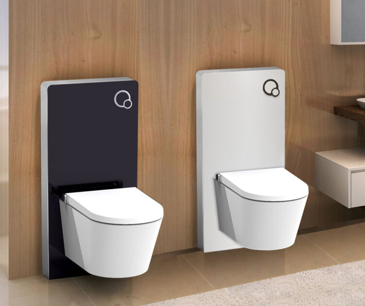 Vrij hangend toilet module