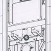 Vrij hangend toilet module