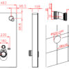 Vrij hangend toilet module