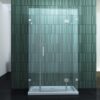 Douche design u vorm met draaideur