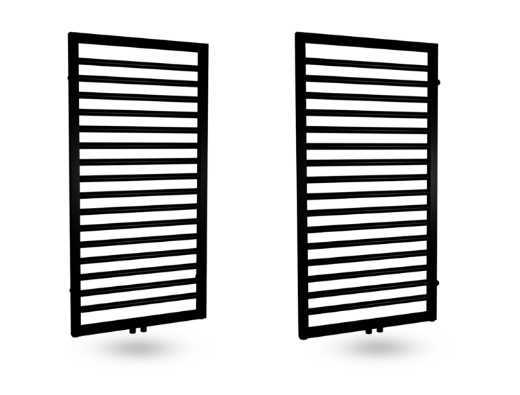 Design Radiator Borno in Wit / Chrome / Antraciet - Afbeelding 2