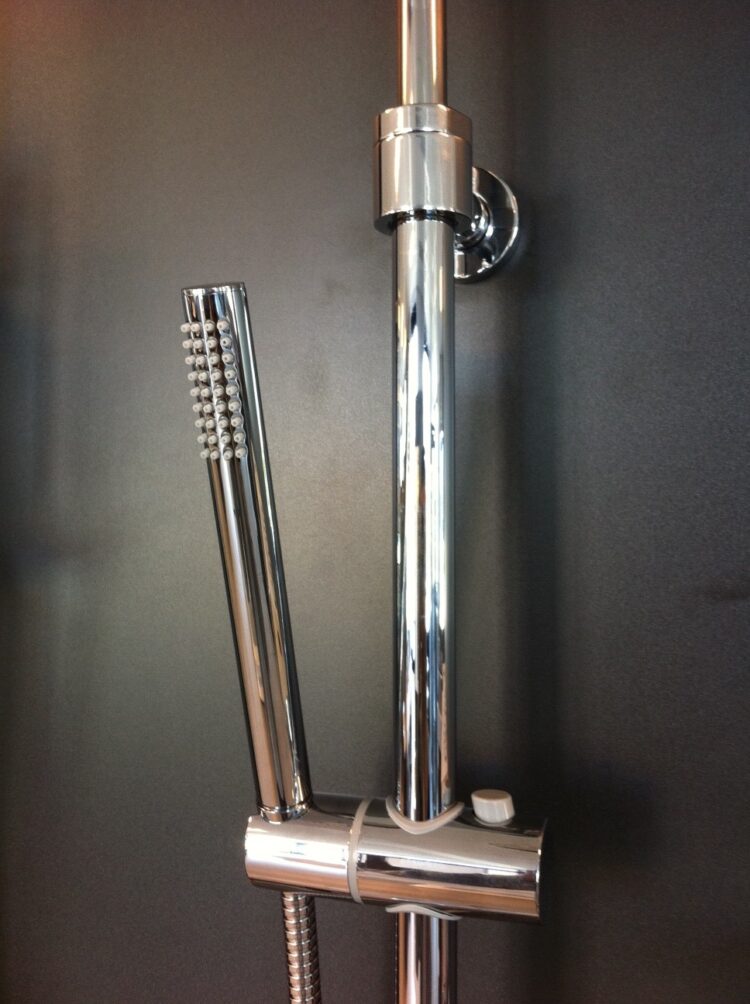 Rond model regendouche combinatie set met thermostaatkraan. - Afbeelding 3