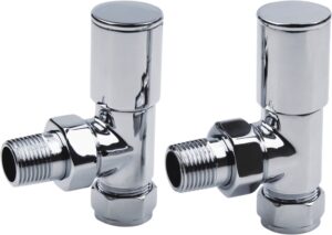 Radiatorkraan Haaks set van 2 stuks
