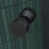 Douche-Design matzwart met een draaideur