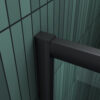 Douche-Design matzwart met een draaideur