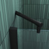 Douche-Design matzwart met een draaideur