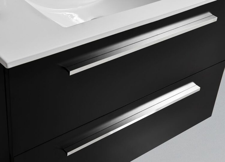 Aluminium handgrepen badmeubel Palermo zwart