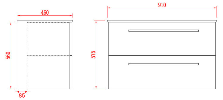 Badmeubel Palermo wit 60-90 cm. - Afbeelding 5