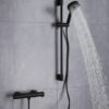 Douche garnituur mat zwart