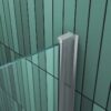 Aluminium profiel van douchecabine met draaideur en vaste zijwand