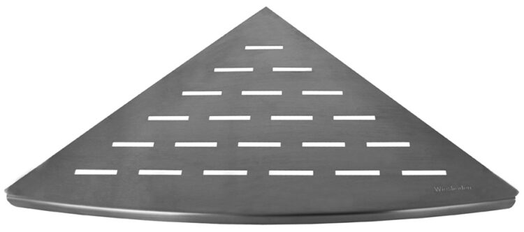 Inwall hoek planchet 29 x 29 cm RVS - Afbeelding 2