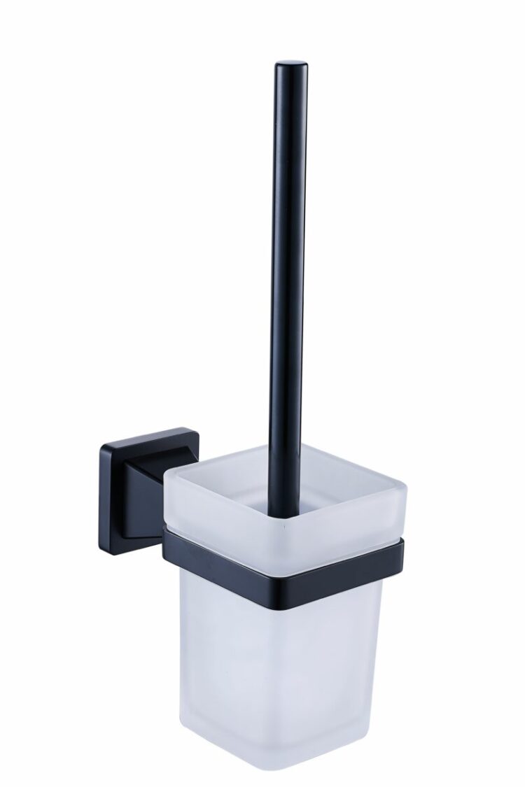 Toiletborstel houder matzwart