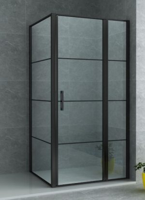 Douchecabine raster zwart