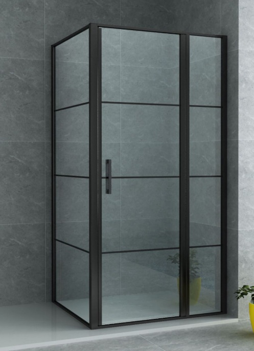 Douchecabine raster zwart