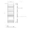 Afmetingen van badkamer designradiator