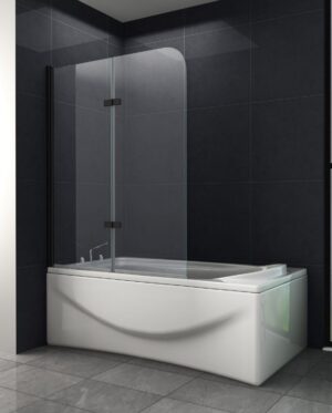 Badwand mat zwart