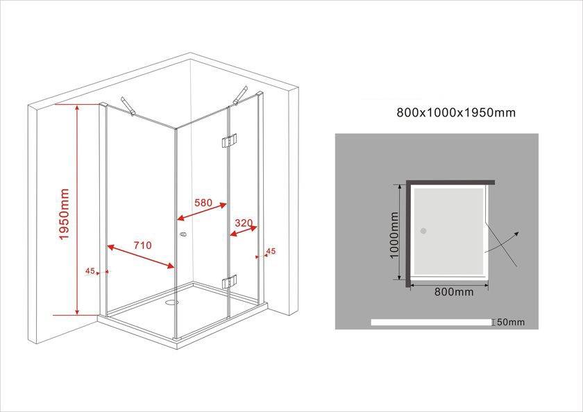 SCHULTE Douchecabine Garant 2.0 Vierkant Met Vouwdeur Helder Glas 90 X 90 Cm Chroom
