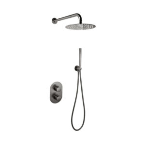 inbouw doucheset gun metal