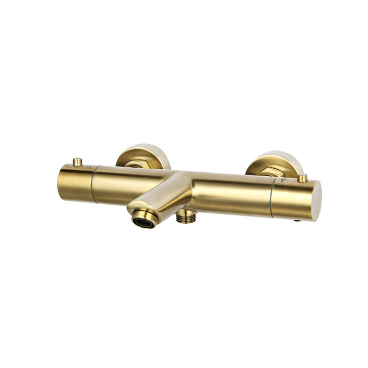 thermostatische badmengkraan goud