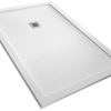 Composiet douchebak Wit met randafwerking