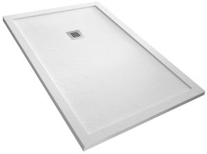 Composiet douchebak Wit met randafwerking