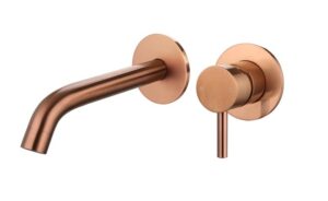 Inbouw wastafelkraan brons