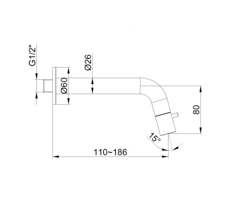 Inbouw fonteinkraan RVS - Afbeelding 2