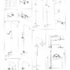 Montage tekening opbouw regen douche set