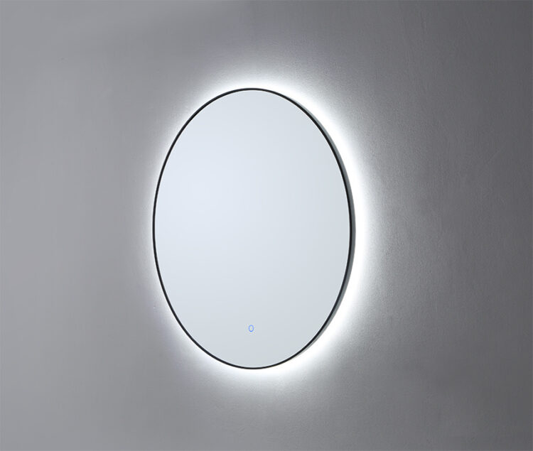 LED Spiegel Mat Zwart