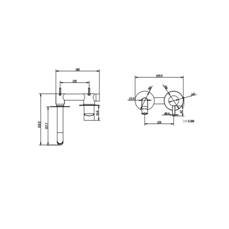 Wastafel inbouw maten tekening