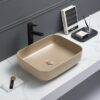 Rechthoekige Waskom Mat Zand Beige