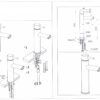 Montage tekening wastafel hoog model