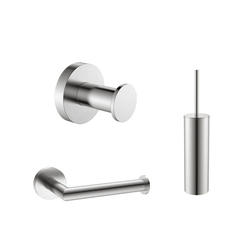 TOILET ACCESSOIRESET RVS look