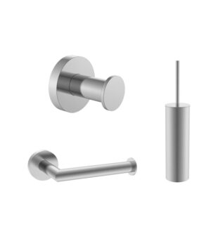 TOILET ACCESSOIRESET Gun metal