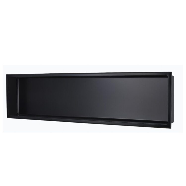 Inbouwnis Zwart 30 x 120 cm