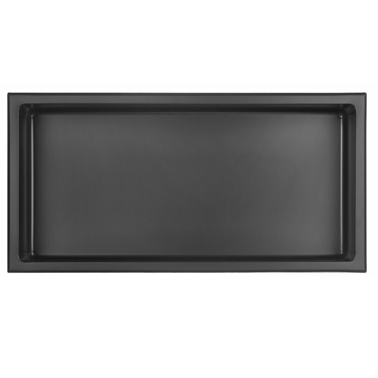 Inbouwnis Zwart 30 x 90 cm