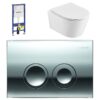 Geberit UP100 + Easy Flush Flat Compact + Delta 21 (glans chroom)