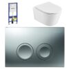 Geberit UP100 + Easy Flush Flat Compact + Delta 21 (mat chroom)