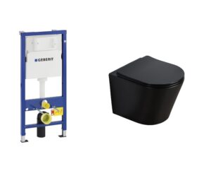 Geberit UP100 + Easy Flush Flat Zwart (standaard)