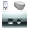 Geberit UP100 + Easy Flush Wit Compact + Delta 21 (glans chroom)