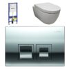 Geberit UP100 + Easy Flush Wit Compact + Delta 50 (glans chroom)