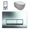 Geberit UP100 + Easy Flush Wit Compact + Delta 51 (glans chroom)