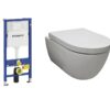 Geberit UP100 + Wandcloset Easy Flush wit